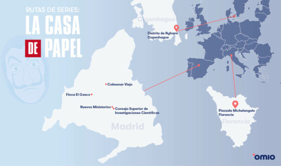 Rutas de series La casa de papel